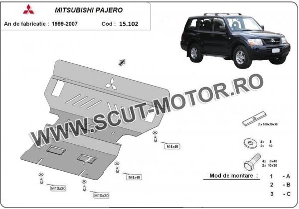 Scut motor și radiator Mitsubishi Pajero 3 (V60, V70) 3