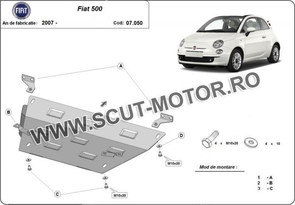 Scut motor Fiat 500 3