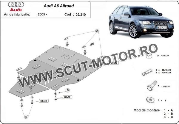 Scut motor Audi A6 Allroad 2 - fără lateral 3