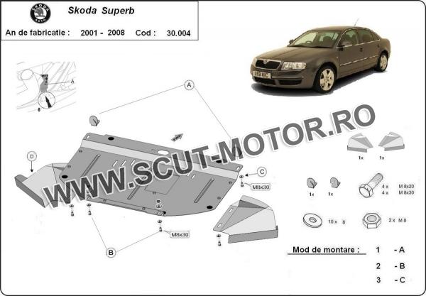 Scut motor Skoda Superb - 1,8  1,9 TDI 3