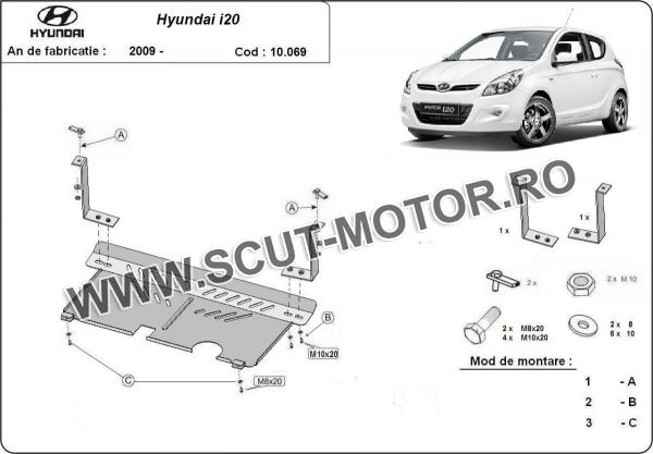 Scut motor și cutie de viteză Hyundai i20 3