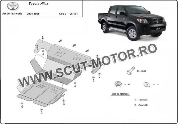 Scut motor și radiator Toyota Hilux 3
