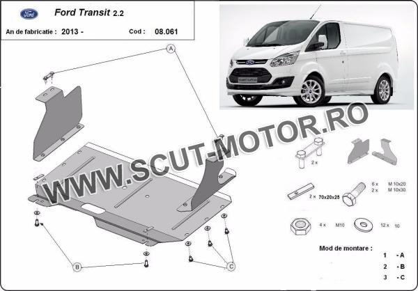 Scut motor Ford Transit - tracțiunea față 3