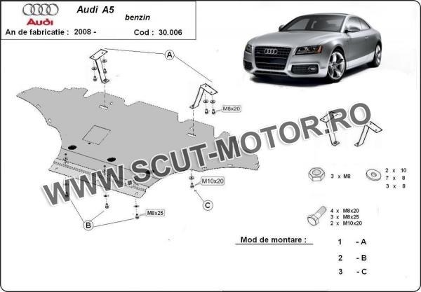 Scut motor Audi A5 - benzină 3