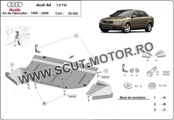 Scut motor Audi A4 B6, 1.9 tdi 3