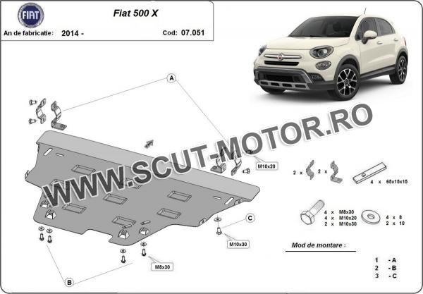 Scut motor Fiat 500x 3