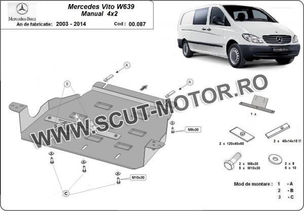 Scut cutia de viteză Mercedes Vito W639 - 2.2 D 4x2 3