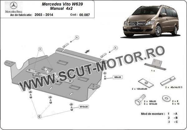 Scut cutia de viteză Mercedes Viano W639 - 2.2 D 4x2 3