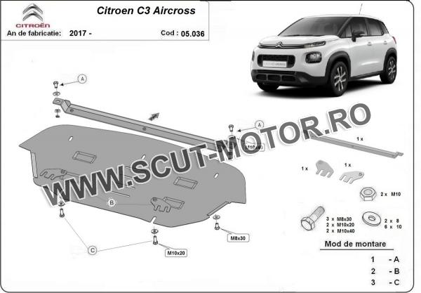 Scut motor Citroen C3 Aircross 3