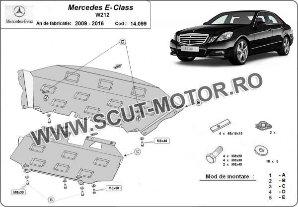 Scut motor Mercedes E-Class W212 3