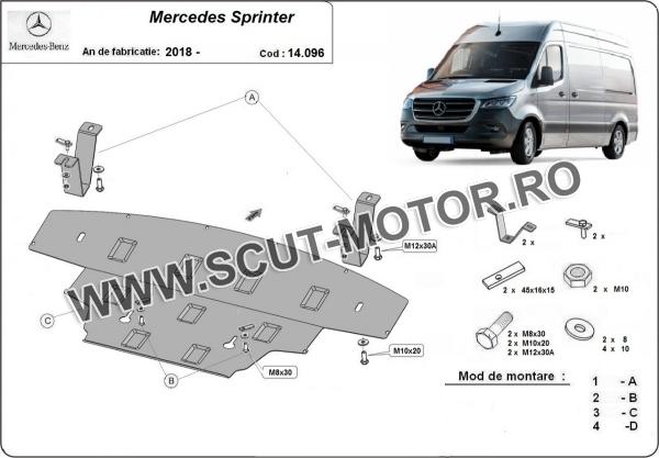 Scut motor Mercedes Sprinter-Tracțiune spate 3
