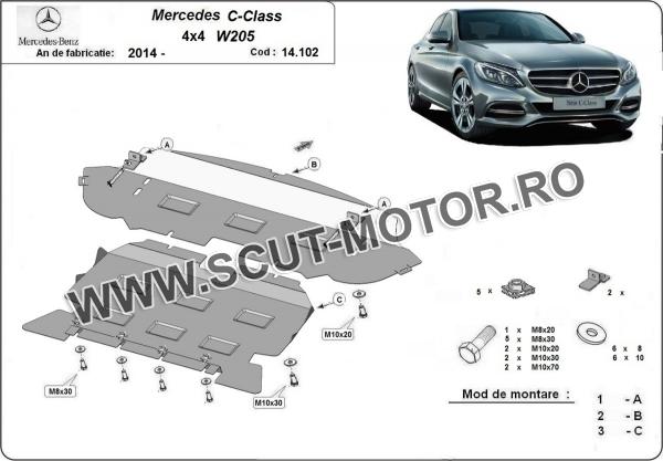 Scut motor  Mercedes C-Class W205 4x4 3