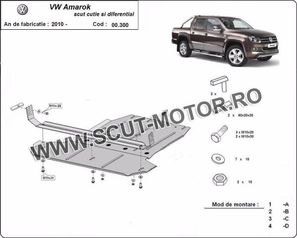 Scut cutie de viteză și diferențial Volkswagen Amarok 3
