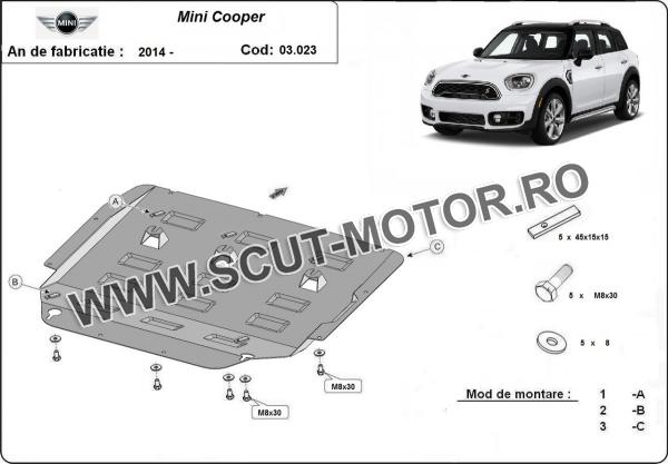 Scut motor și cutie de viteză Mini Cooper 3