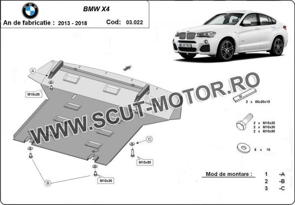 Scut motor BMW X4 3