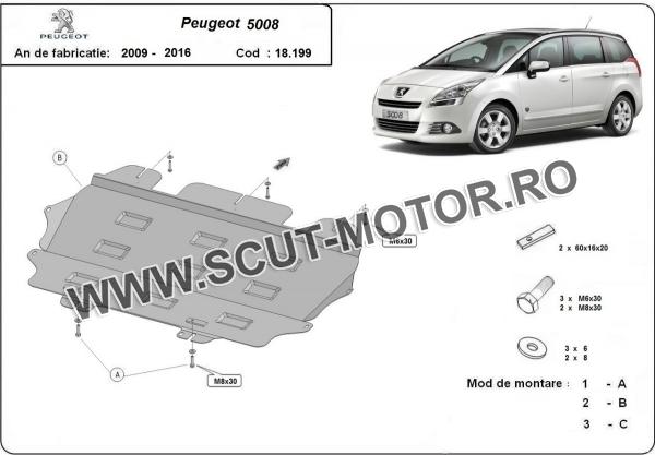 Scut motor și cutie de viteză Peugeot 5008 3