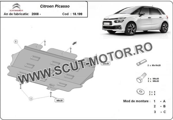 Scut motor Citroen C4 Picasso 3