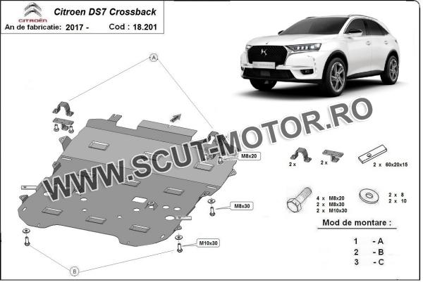 Scut motor  Citroen DS7 Crossback 3