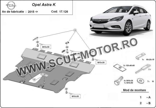 Scut motor Opel Astra K 3