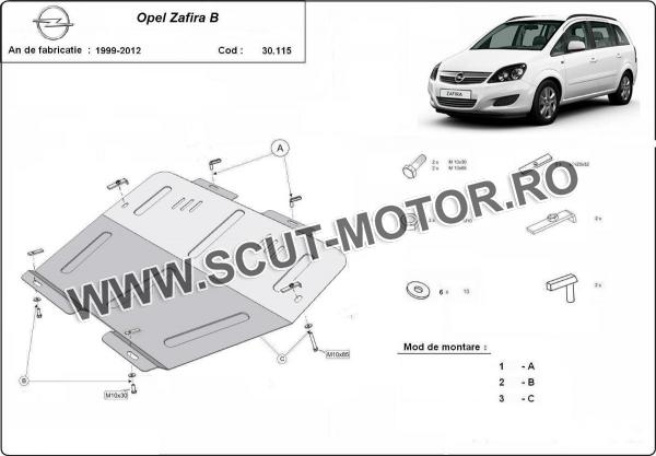 Scut motor Opel Zafira B 3