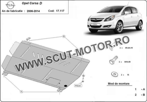 Scut motor Opel Corsa D 3