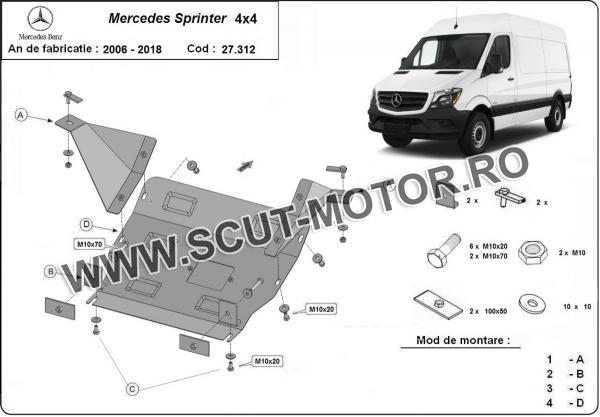 Scut motor Mercedes Sprinter 4x4 3