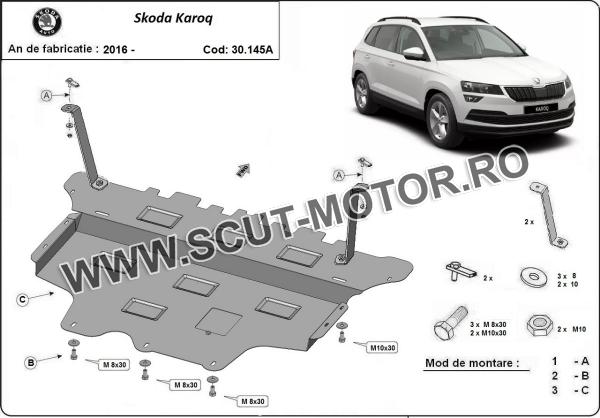 Scut motor Skoda Karoq - cutie de viteză automată 3