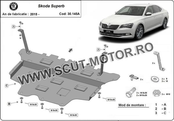 Scut motor Skoda Superb - cutie de viteză automată 3