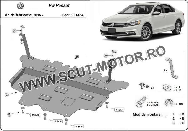 Scut motor Volkswagen Passat B8 - cutie de viteză automată 3