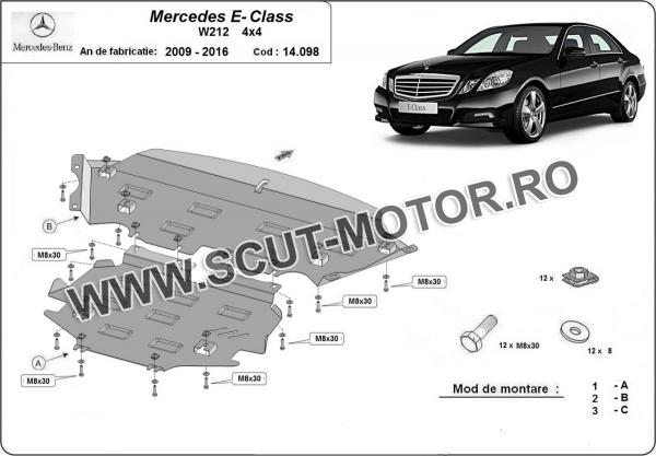Scut motor Mercedes E-Class W212 - 4x4 3