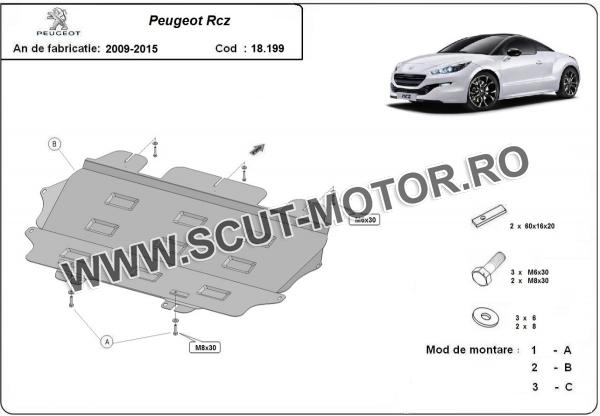 Scut motor Peugeot Rcz 3