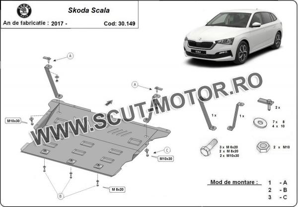 Scut Motor Skoda Scala 3