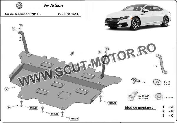 Scut motor Volkswagen Arteon - cutie de viteză automată 3