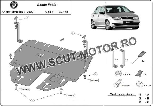 Scut motor Skoda Fabia 1 - Benzina 3