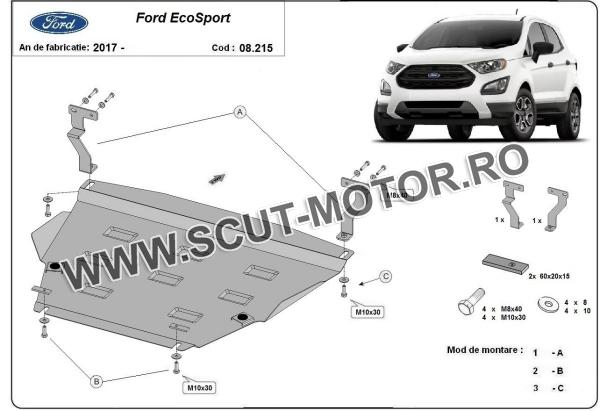 Scut motor și cutie de viteză Ford EcoSport 3