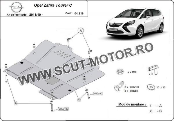 Scut motor metalic Opel Zafira C 3