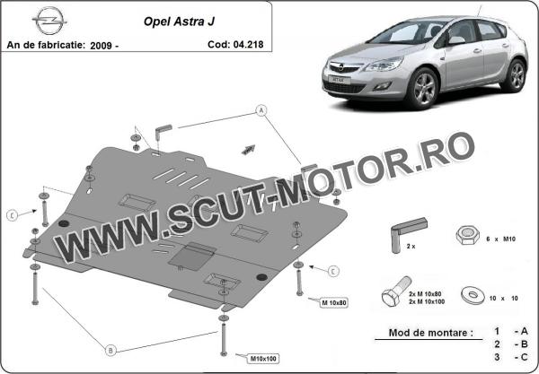 Scut motor Opel Astra J 3