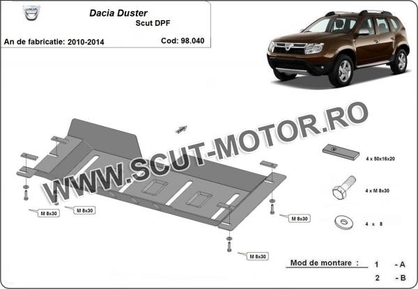 Scut filtru particule Dacia Duster 3