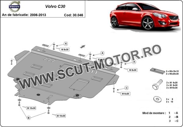 Scut motor Volvo C30 3