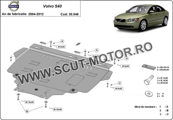 Scut motor Volvo S40 3