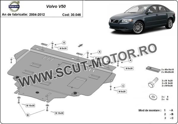Scut motor Volvo V50 3