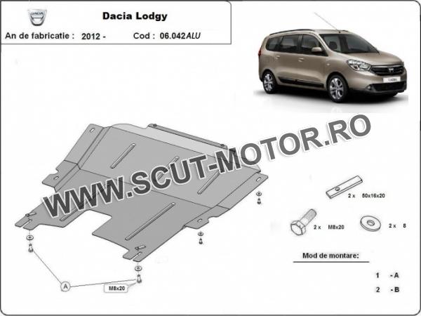Scut motor metalic din aluminiu Dacia Lodgy 3