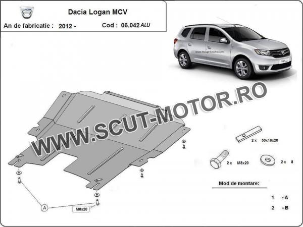 Scut motor metalic din aluminiu Dacia Logan MCV 3