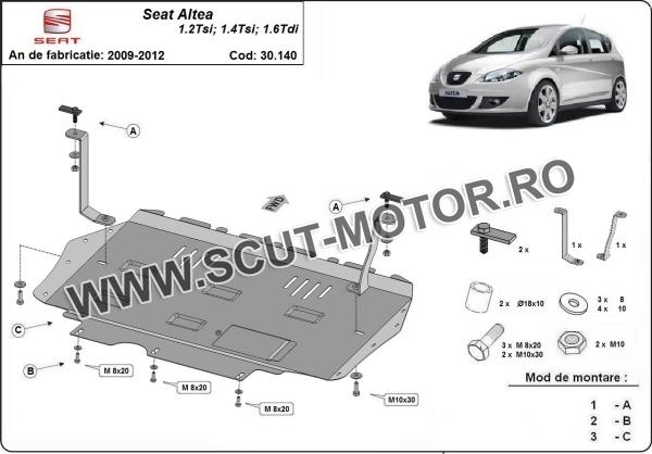 Scut motor și cutie de viteză Seat Altea 3