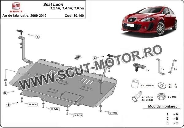 Scut motor și cutie de viteză Seat Leon 3