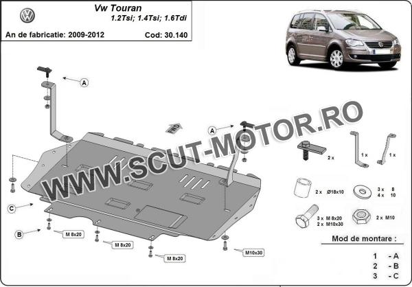 Scut motor Volkswagen Touran 3