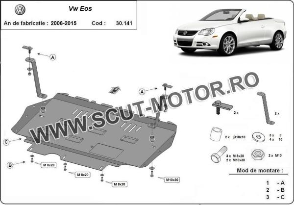 Scut motor  VW Eos 3