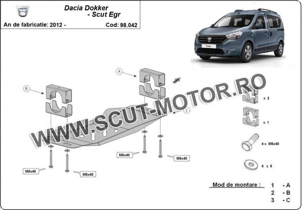 Scut Sistem Stop&GO, EGR Dacia Dokker 3