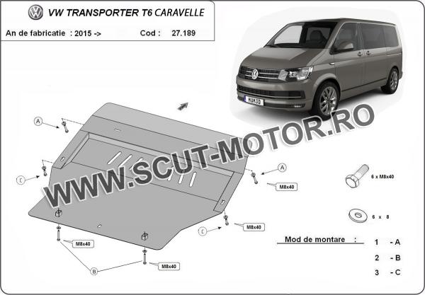 Scut motor Volkswagen Caravelle T5, T6 3