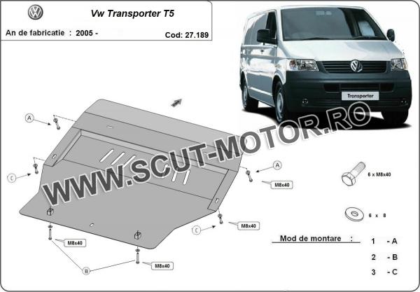Scut motor Volkswagen Transporter T5 3
